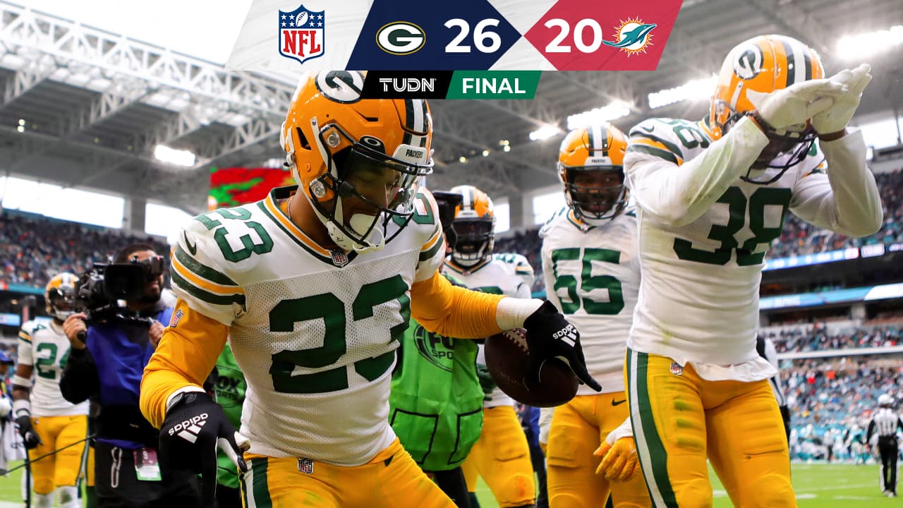 Packers derrota a Dolphins y aún aspira a los playoffs de la NFL