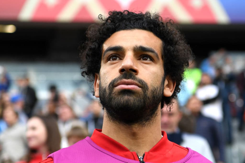 Mohamed Salah de Egipto. Lo que nos preguntamos con 'El Faraón' es si usará la secadora de pelo para su cabellera o simlemente deja que se le esponje el cabello.