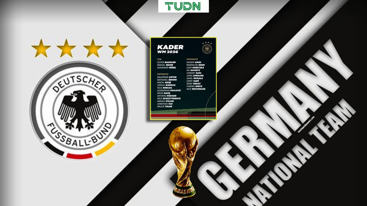 ¿Rumbo al pentacampeonato? Convocatoria final de Alemania para el Mundial 2026