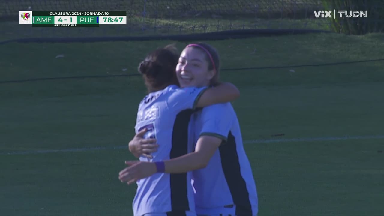 ¡Bombazo matón y doblete! Martínez marca el 4-1 para América