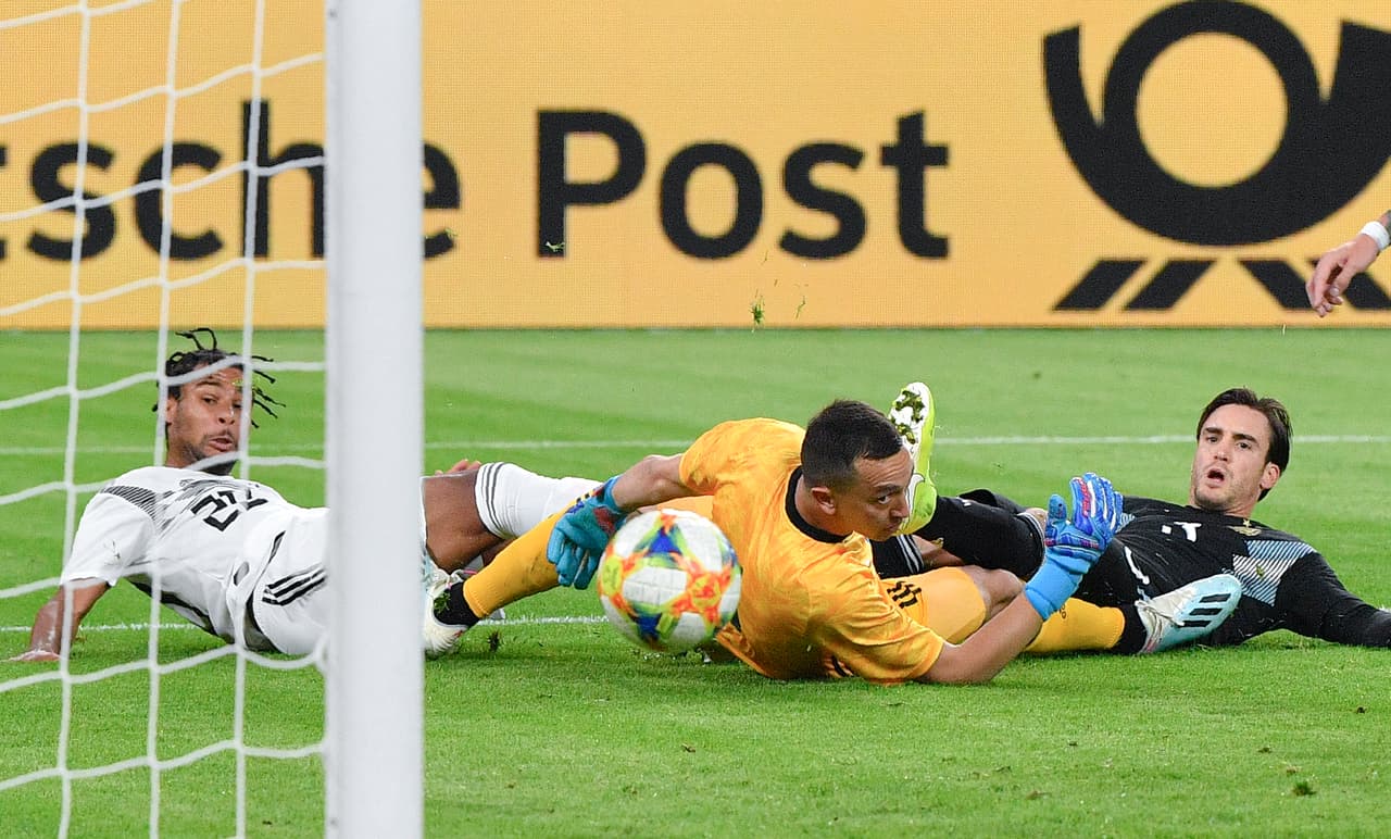 Alemania 2-2 Argentina. Goles de Gnabry y Havertz, por los alemanes; Lucas Alario y Lucas Ocampos, por la Albiceleste.