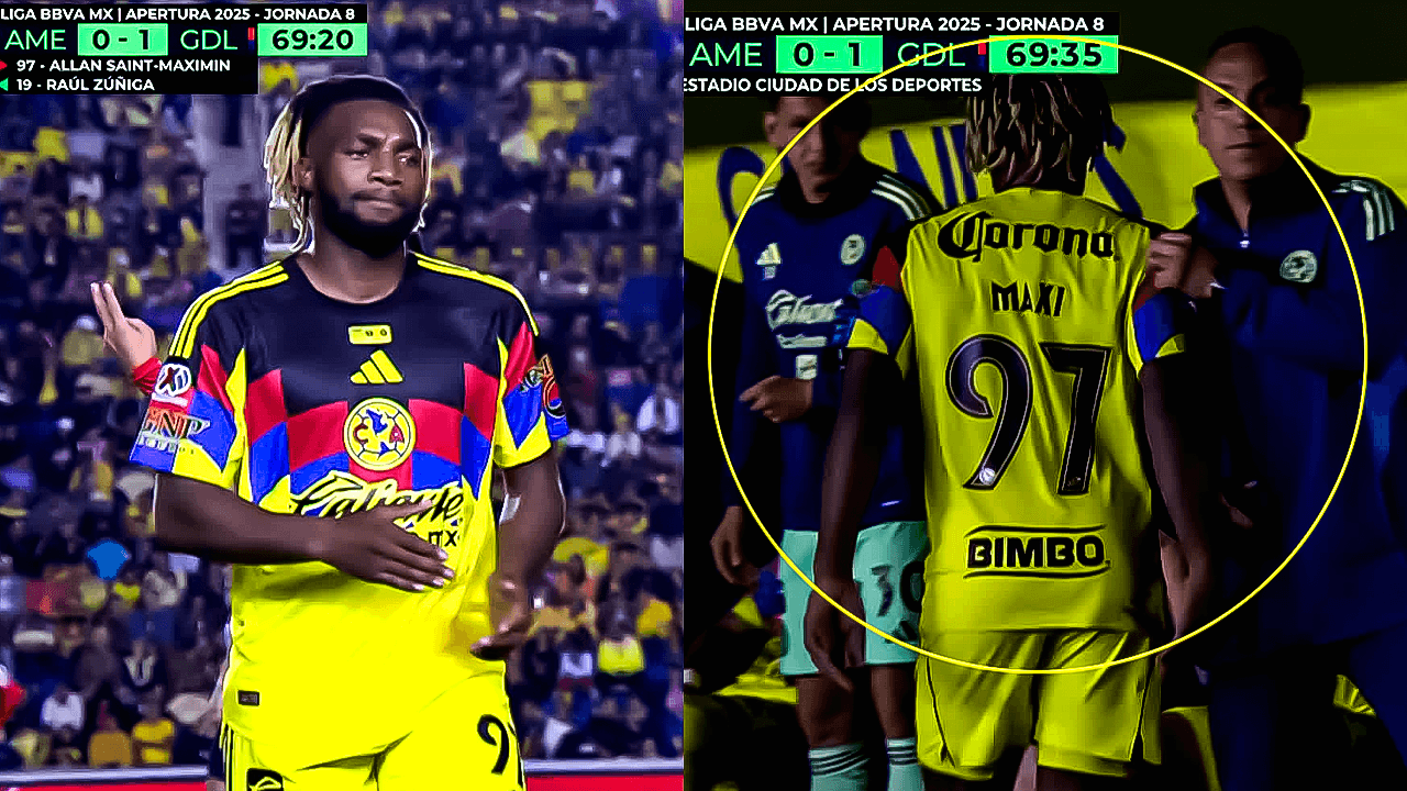 ¿Vieron eso? Ojito con el gesto de Saint-Maximin cuando sale de la cancha