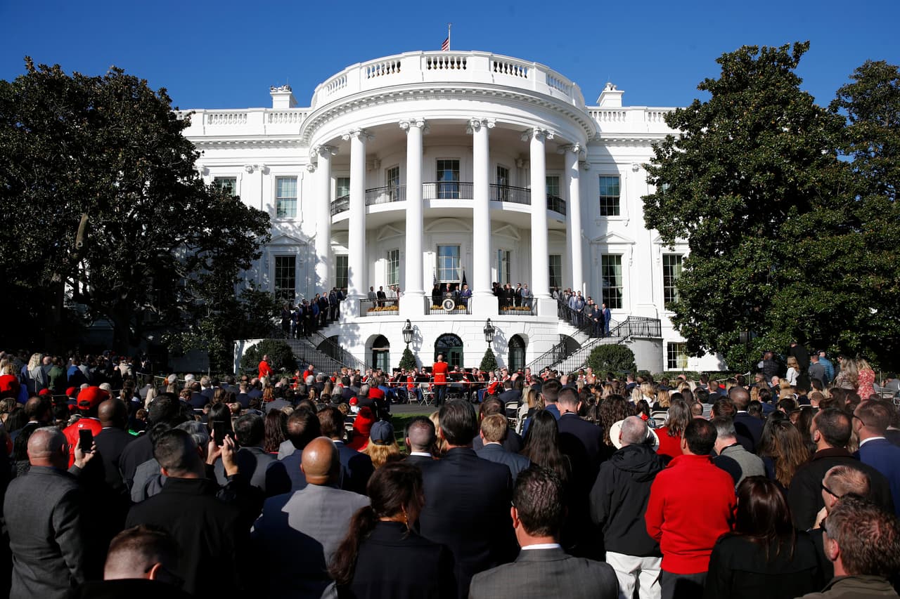 El equipo campeón de la Serie Mundial fue reconocido por Donald Trump en la Casa Blanca.