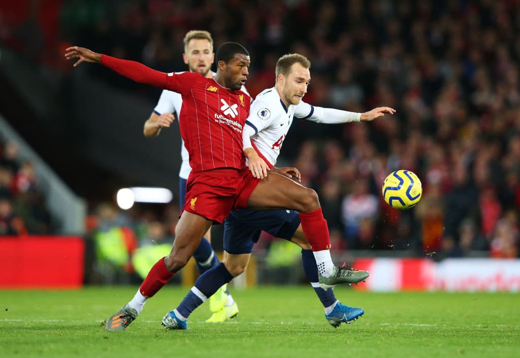 Otro de los duelos interesantes de la noche entre Christian Eriksen y Georginio Wijnaldum, dos de los mediocampistas ofensivos más interesantes de la Premier League.