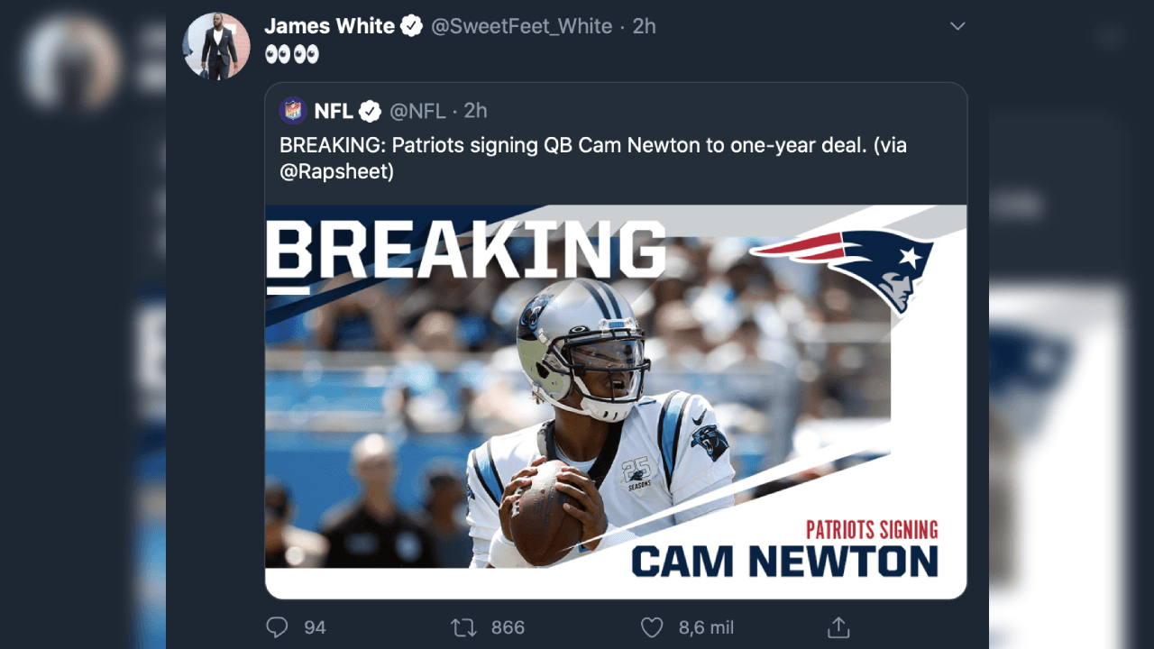 El acuerdo entre Cam y New England generó mucha expectativa en el mundo en la NFL.