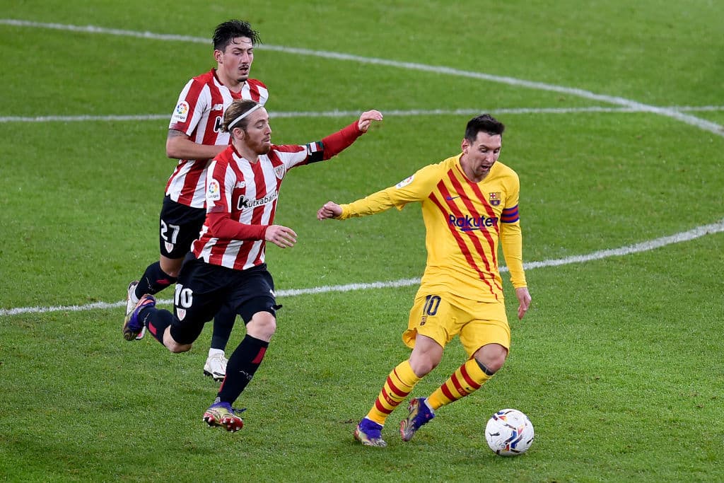 Lionel Messi inicia con doblete el año y, junto con el gol del joven Pedri, Barcelona derrota al Athleti 3-2 en LaLiga. Por parte de los de Bilbao, Iñaki Williams anotó al minuto 3 y, de último momento, sorprendió Iker Muniain al 90.