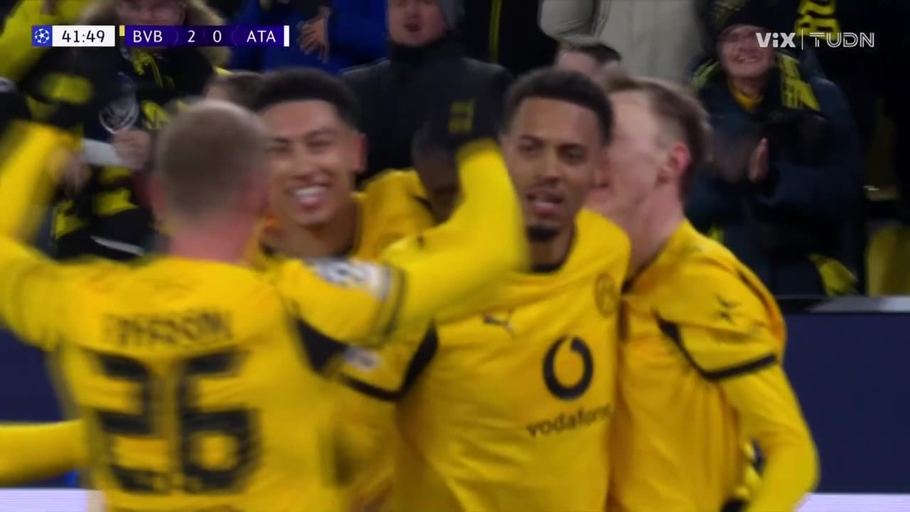 ¡El enfermo golazo de Beier que pone el 2-0 del Dortmund ante Atalanta!