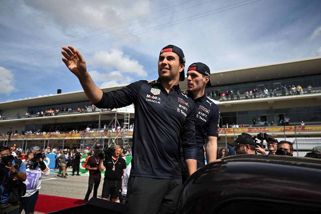 Brad Pitt, Pharrell Williams y Ed Sheeran atestiguaron el triunfo de Red Bull en el GP de Estados Unidos.