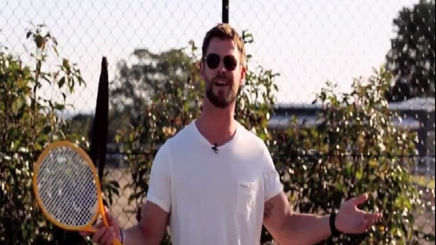 Así le pidió Thor a un gran tenista que le devolviera su martillo... en español