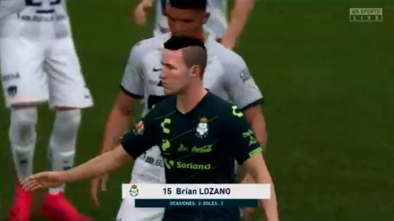 Con dos goles de Lozano, la escuadra universitaria conoció la derrota en el futbol virtual.