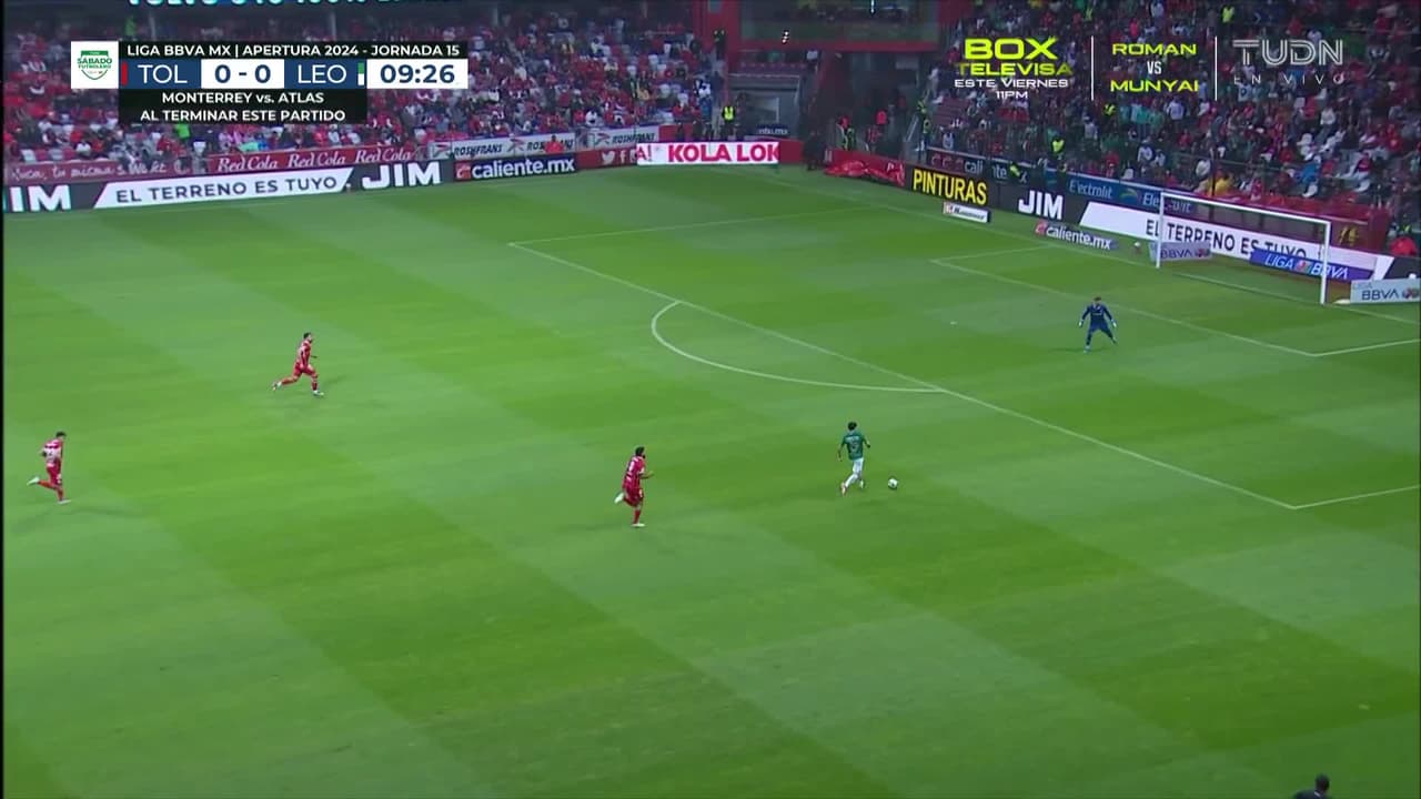 ¡Gol anulado del León! Alvarado estaba en fuera de lugar