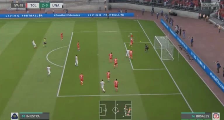 Diego Rosales demostró un gran nivel de juego al mando de los Diablos y goleó a los Pumas del defensa Luis Quintana.