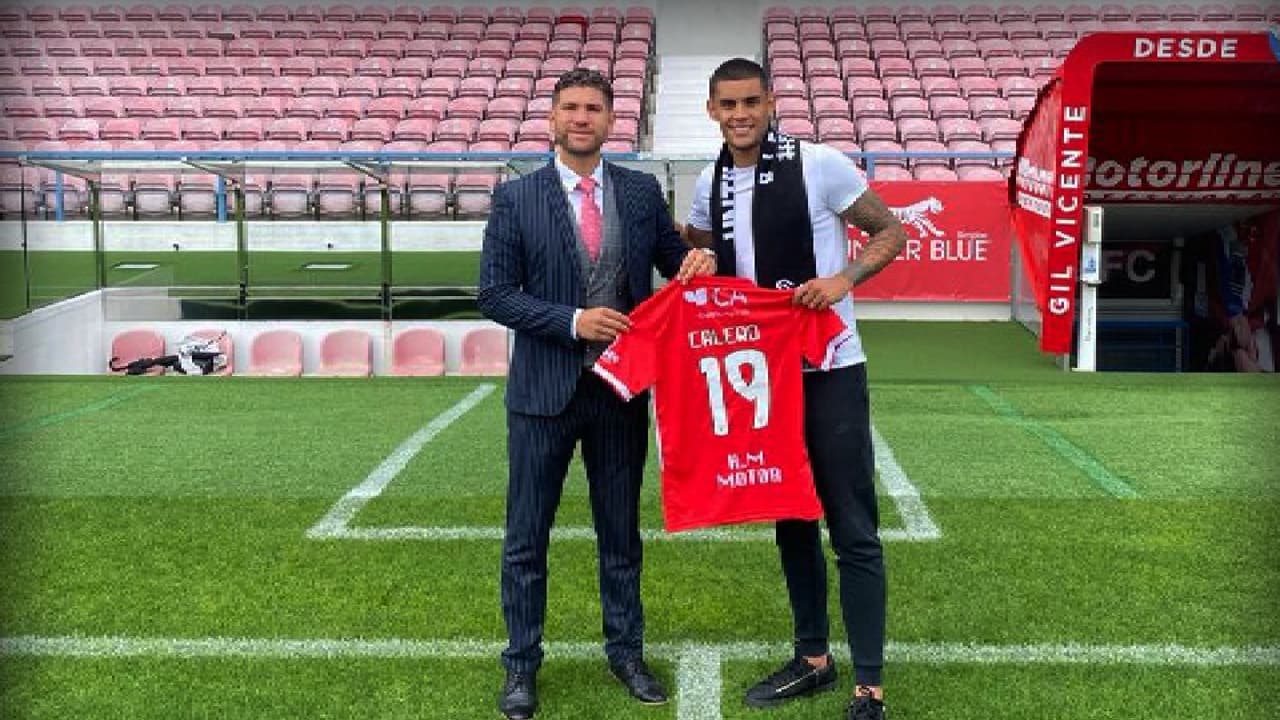Juan José Calero fue presentado como delantero de Gil Vicente