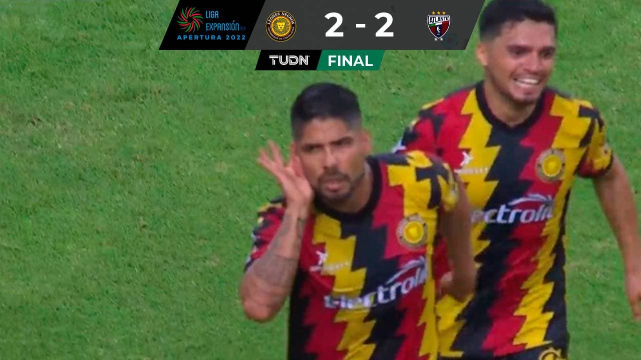 Martín Galván anota un golazo y rescata el empate para Leones Negros sobre la hora