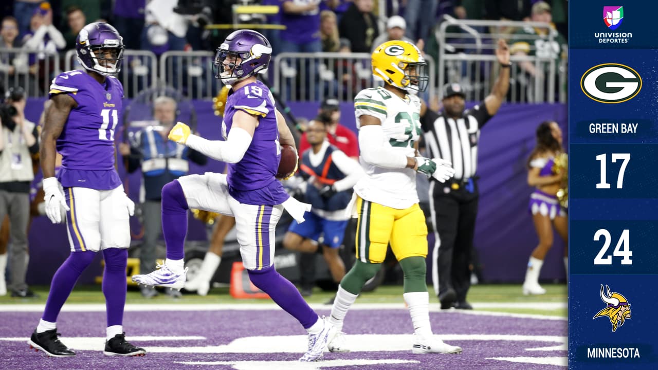 Minnesota derrota a Green Bay en SNF y se enfila hacia los playoffs