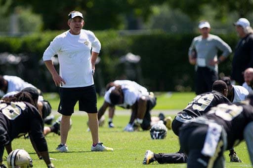Sean Payton, desde el 2006 el HC de los Saints (AP-NFL).