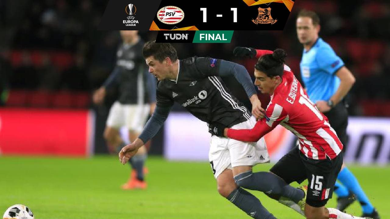 Con error de ‘Guti’, el PSV empató en casa y quedó eliminado