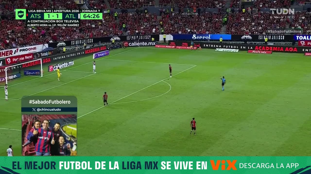¡Al travesaño!Atlante se salva del segundo gol del Atlas