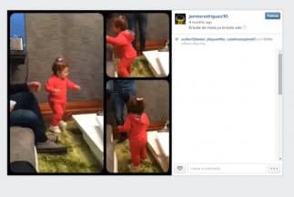 James Rodriguez baila con su hija. (Instagram)