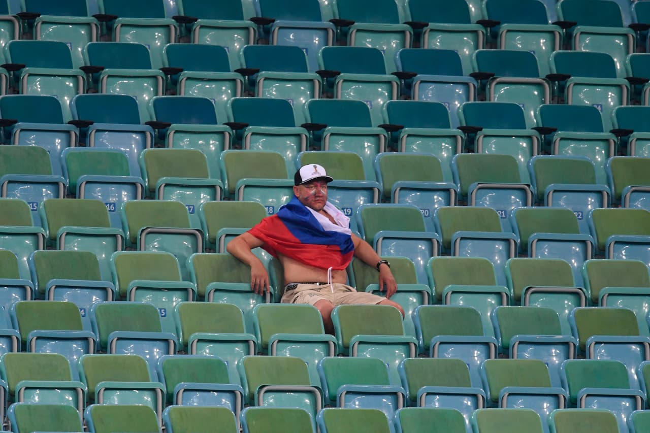 La afición rusa dejó todo y se quedó muy cerca de estar en semifinales.