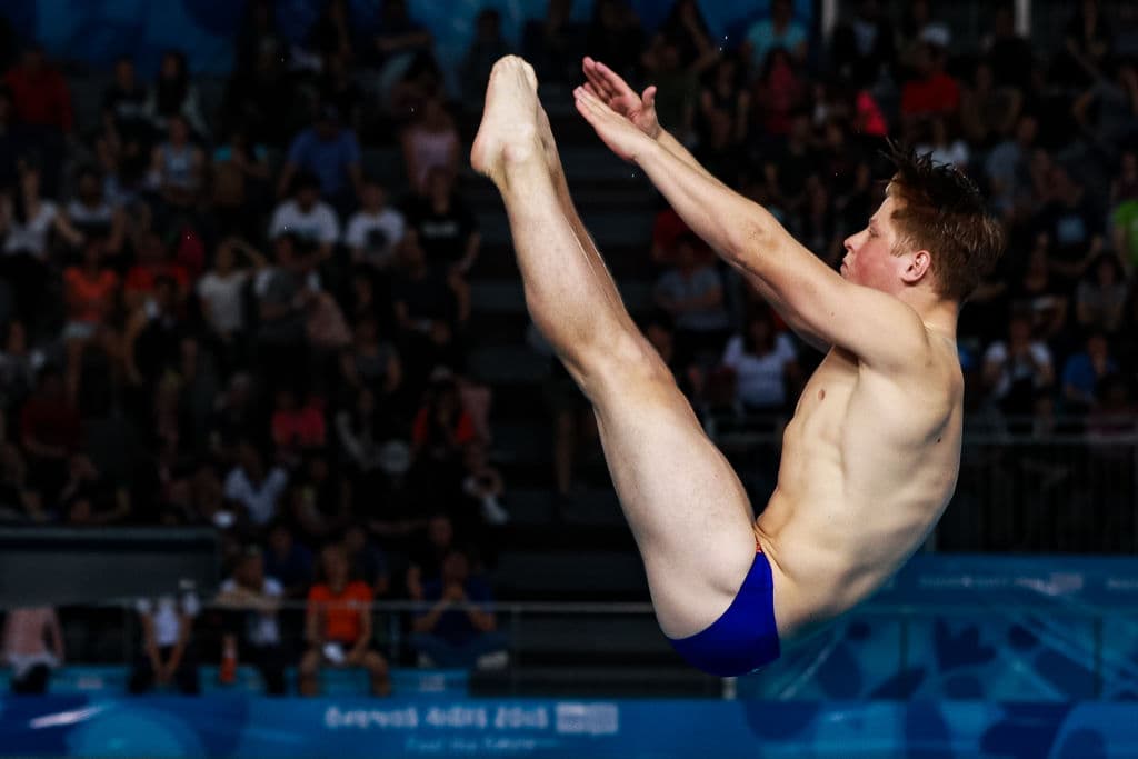 El neerlandés Dylan Vork también buscó la medalla en el trampolín 3 metros.