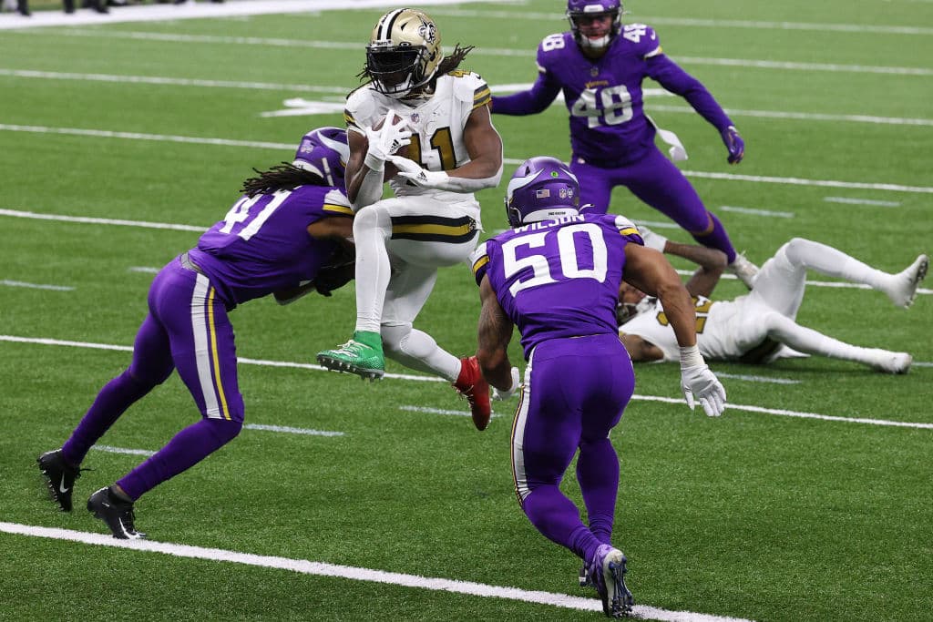 Los Saints vencieron a los Vikings en el juego de Navidad | Alvin Kamara y Drew Brees tuvieron una noche inspirada y dejaron el marcador 52-33 en el Mercedes-Benz Superdome.