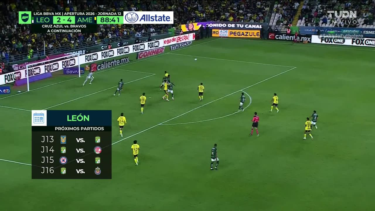 ¡GOL!  anota para América. Henry Martín