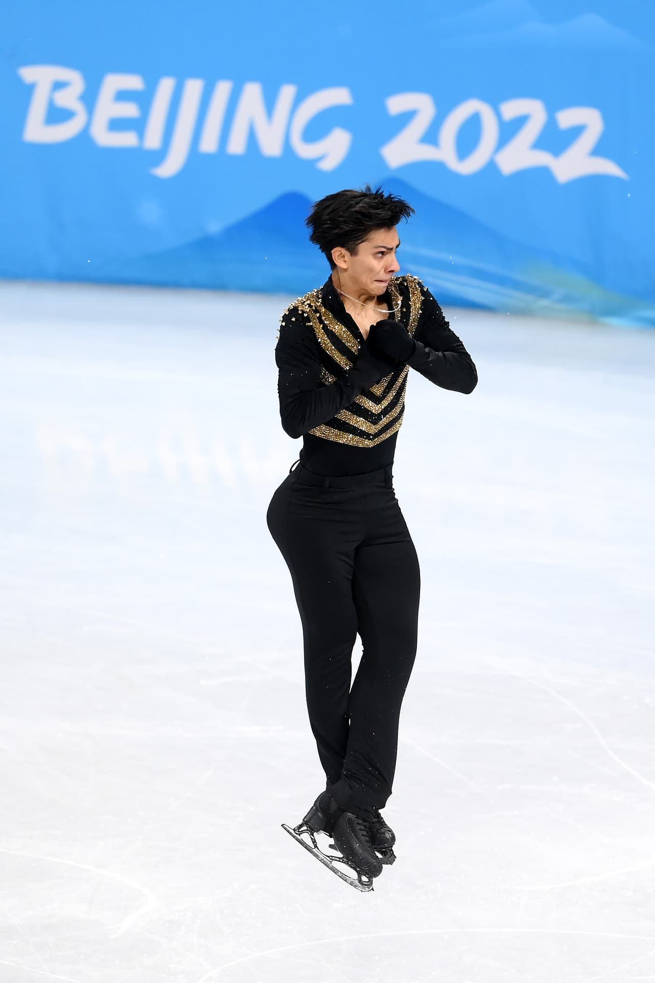 El oriundo de Zapopan, Jalisco tuvo una destacada actuación en la rutina corta de Beijing 2022 y amarró su pase a la final por las medallas en el programa largo.