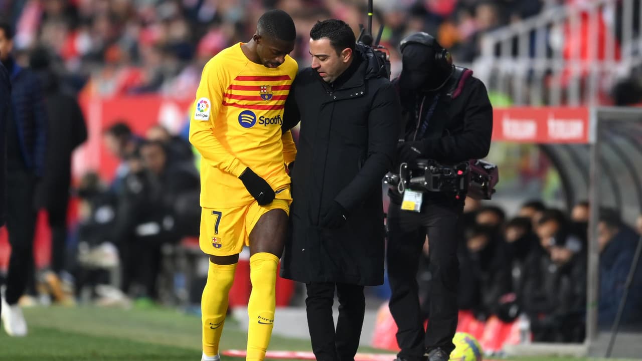 Lesión de Ousmane Dembélé enciende las alarmas en el Barcelona