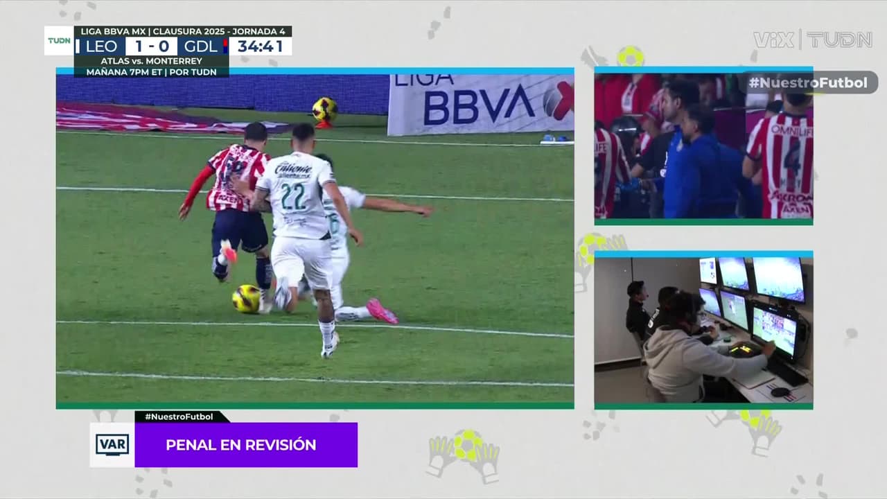 ¡Dictamen del VAR! No hay penal a favor de las Chivas