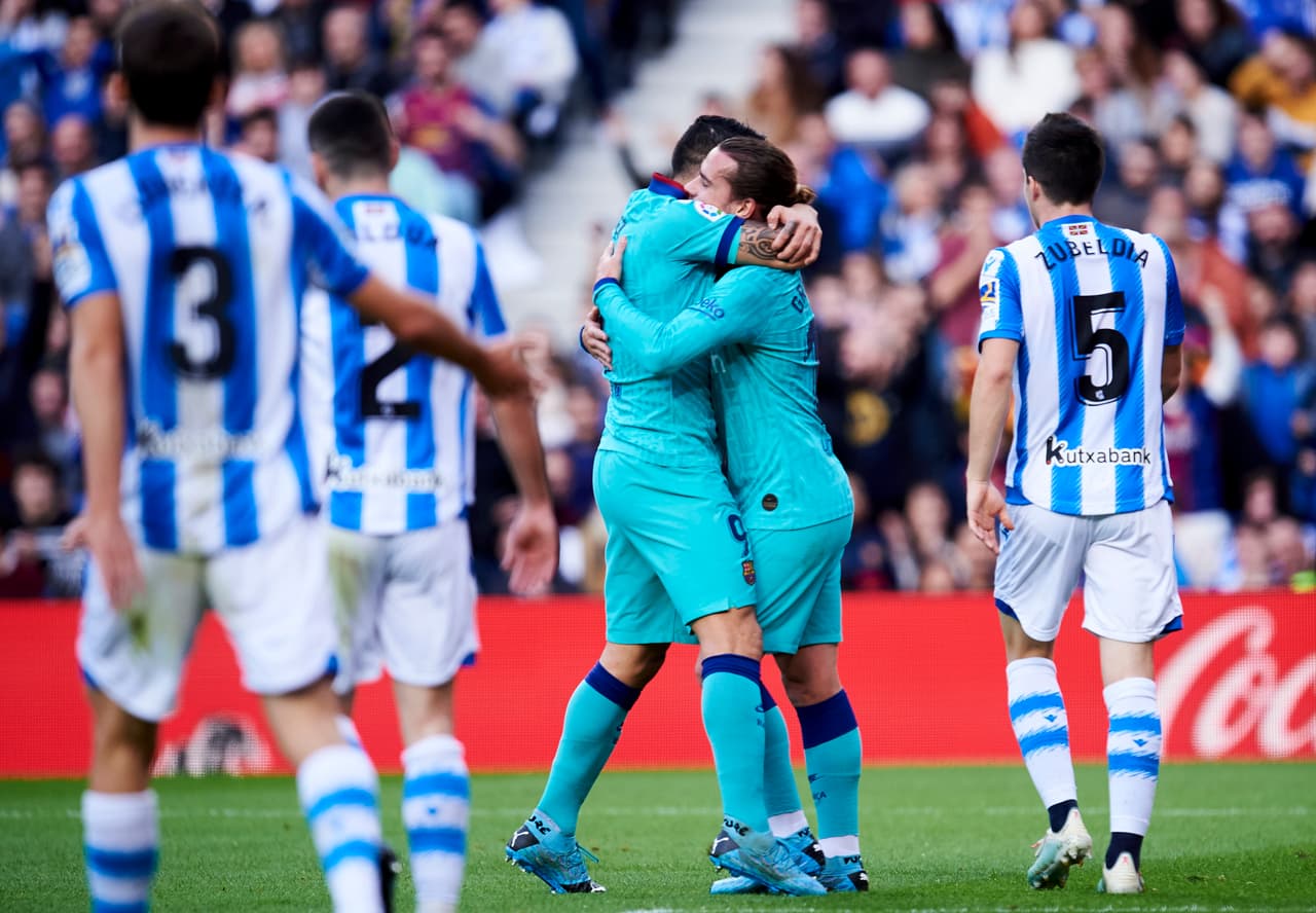 Mikel (12’) abrió el marcador por la vía penal. Griezmann (38’) empató y Suárez (49’) adelantó a los visitantes. Isak (62’) anotó el empate final.