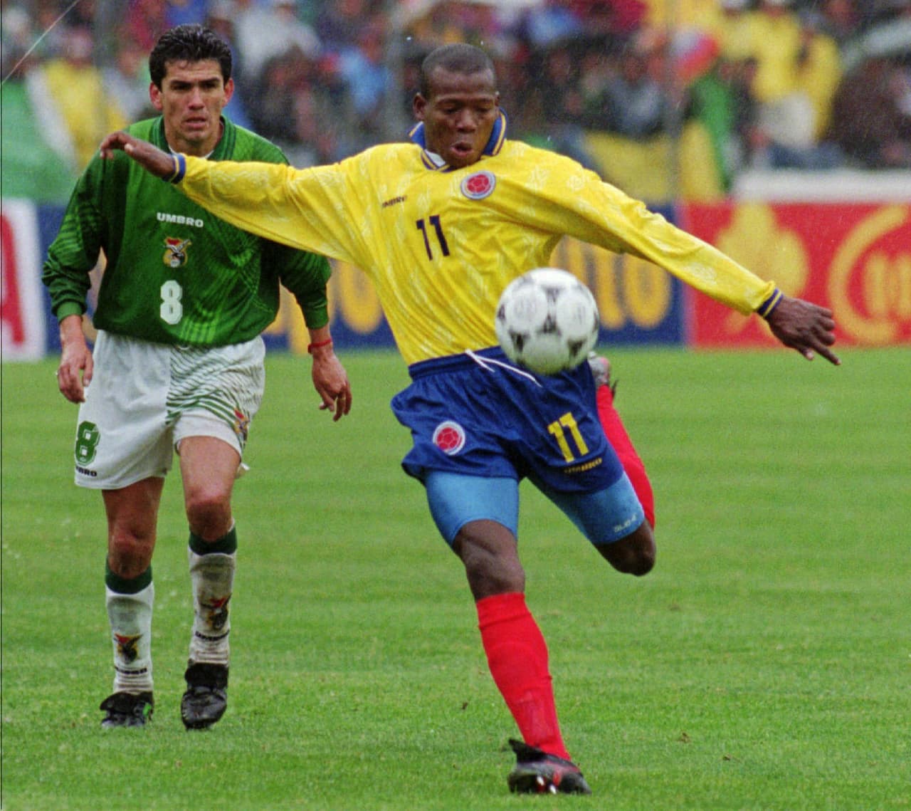El colombiano Faustino Asprilla fue un delantero reconocido en la década del 90 por su talento y con su país asistió a dos Mundiales en 1994 y 1998.