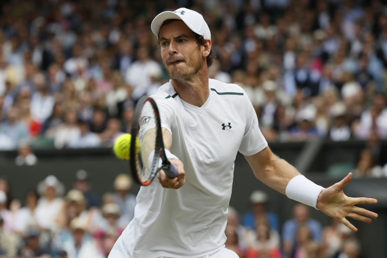 Andy Murray jugó el pasado torneo de Wimbledon disminuido por su lesión.