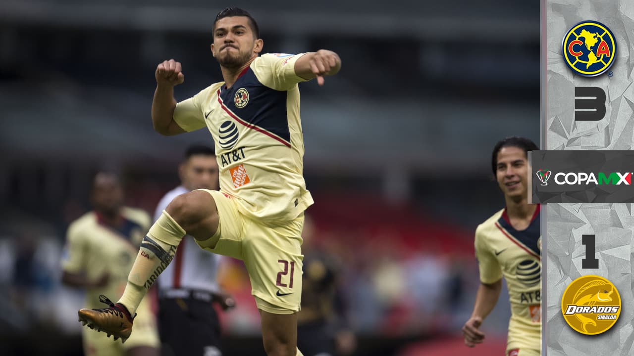 América recuperó las alas en la Copa tras vencer 3-1 a Dorados