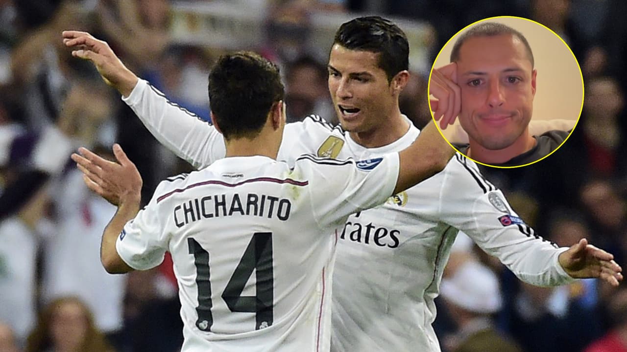Chicharito tiene emotivo recuerdo de Cristiano Ronaldo en plena transmisión en vivo
