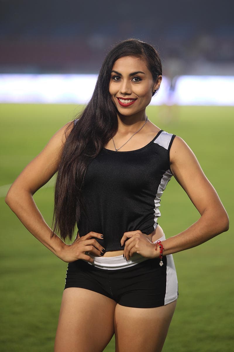 Porristas en el juego Veracruz vs Atlas.