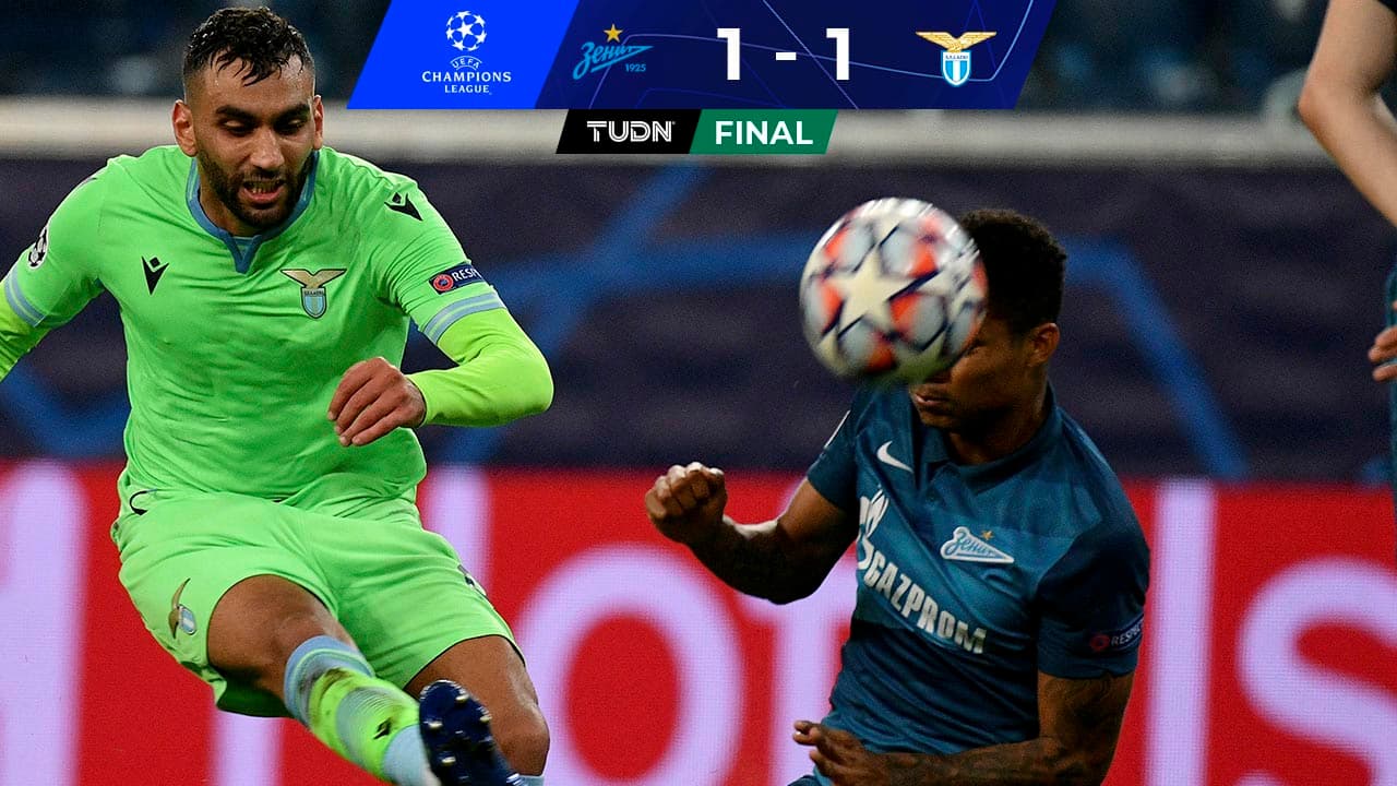 Lazio rescata el empate ante un Zenit bravío