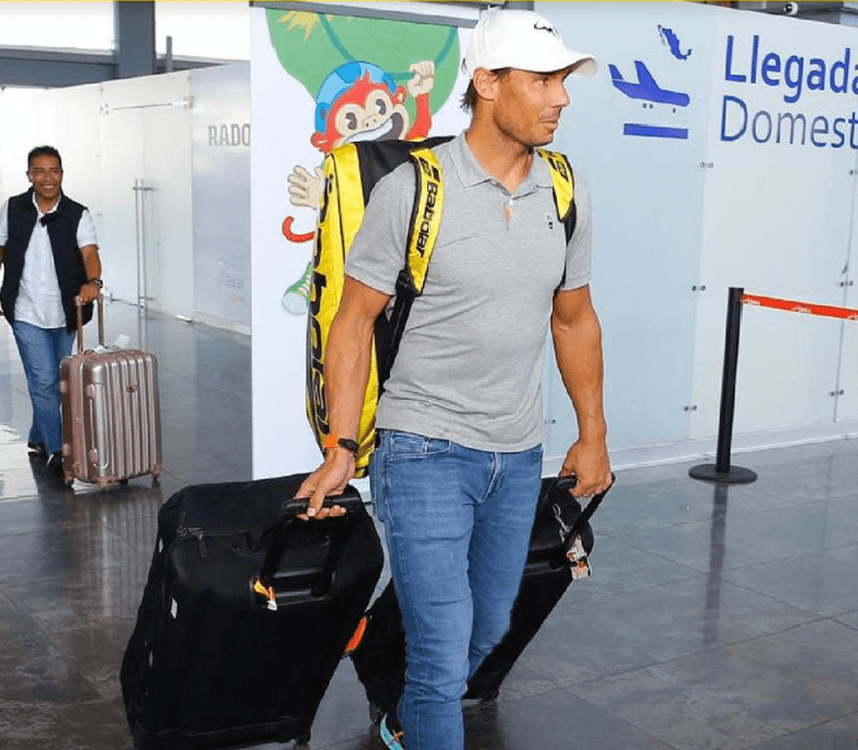 Rafael Nadal ya está en México para el Abierto de Acapulco