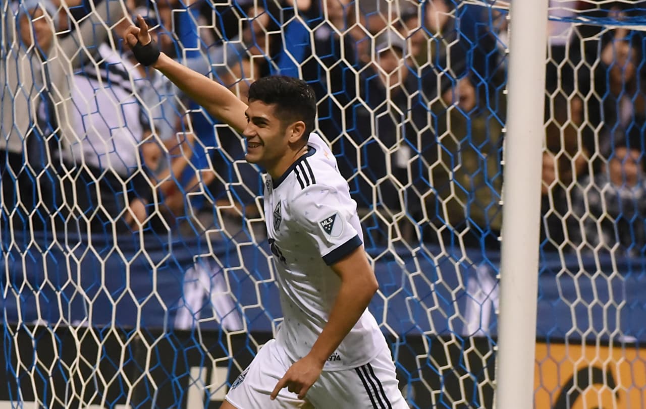 Matías Laba marcó dos goles frente a LA Galaxy.