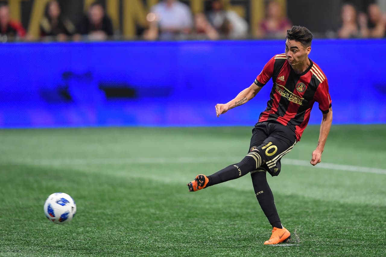 Miguel Almirón marcó dos tantos en el triunfo 4-1 de Atlanta United frente a Montréal Impact. (USA Today Images)