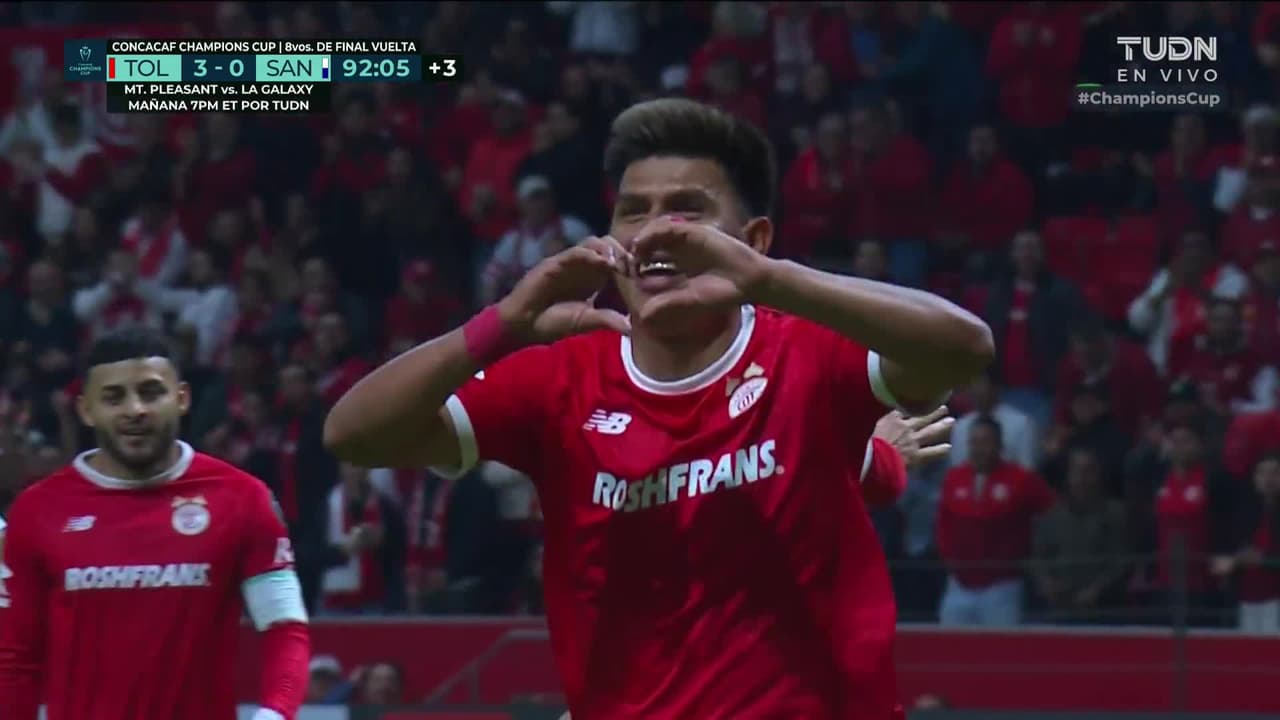 ¡Jesús Gallardo cierra la cuenta con un golazo! ¡Toluca aplasta 4-0 a San Diego!