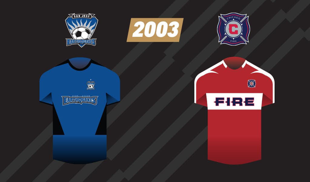 Los Quakes regresaron a una final y está vez vistieron su tradicional azul, con el cual igualmente salieron campeones. Chicago regresó al rojo en un final, pero no pudo repetir la hazaña del ’98.