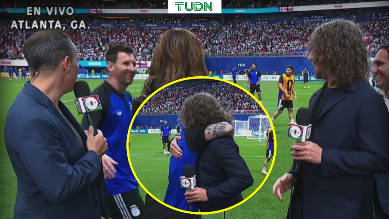 Messi crea momento viral con Tania Rincón y Puyol en Atlanta