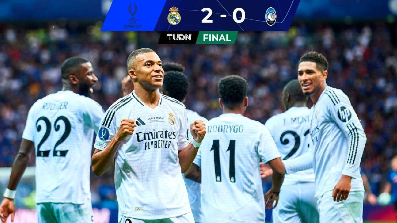 Resumen | Mbappé debuta como goleador del Madrid y se lleva la Supercopa