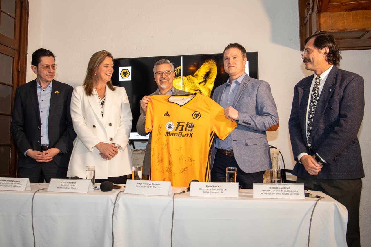 Raúl Jiménez encabeza campaña para proteger al lobo mexicano