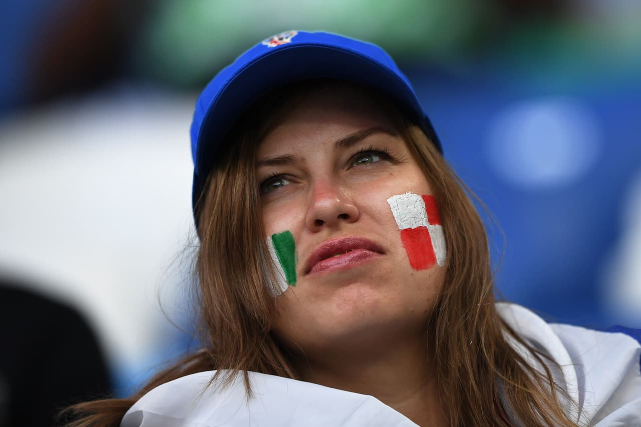 A football supporter looks on prior to the Russia 2018 World Cup Group D football match between Croatia and Nigeria at the Kaliningrad Stadium in Kaliningrad on June 16, 2018. (Photo by OZAN KOSE / AFP) / RESTRICTED TO EDITORIAL USE - NO MOBILE PUSH ALERTS/DOWNLOADS (Photo credit should read OZAN KOSE/AFP/Getty Images)