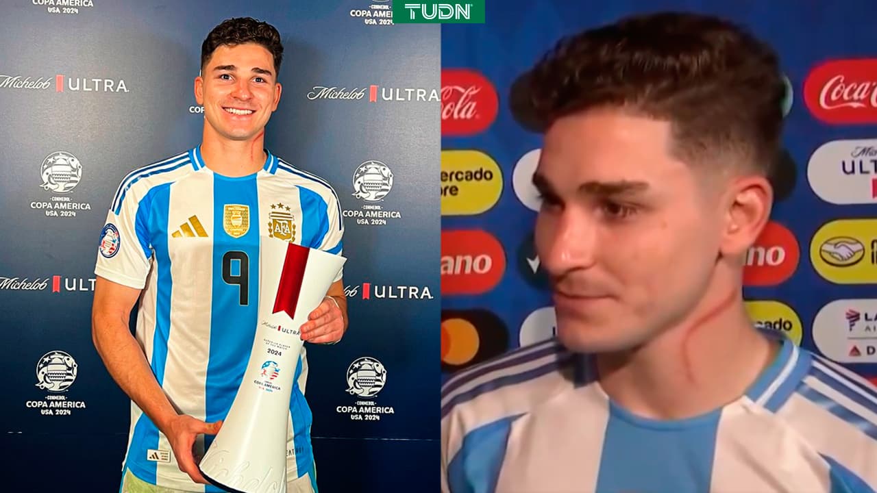 Julián Álvarez gana el MVP con 'recuerdito' incluido en el cuello