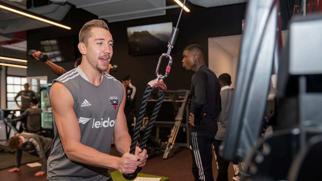 El volante Russell Canouse trabaja duro para llegar a punto al 26 de febrero, fecha de la primera jornada.