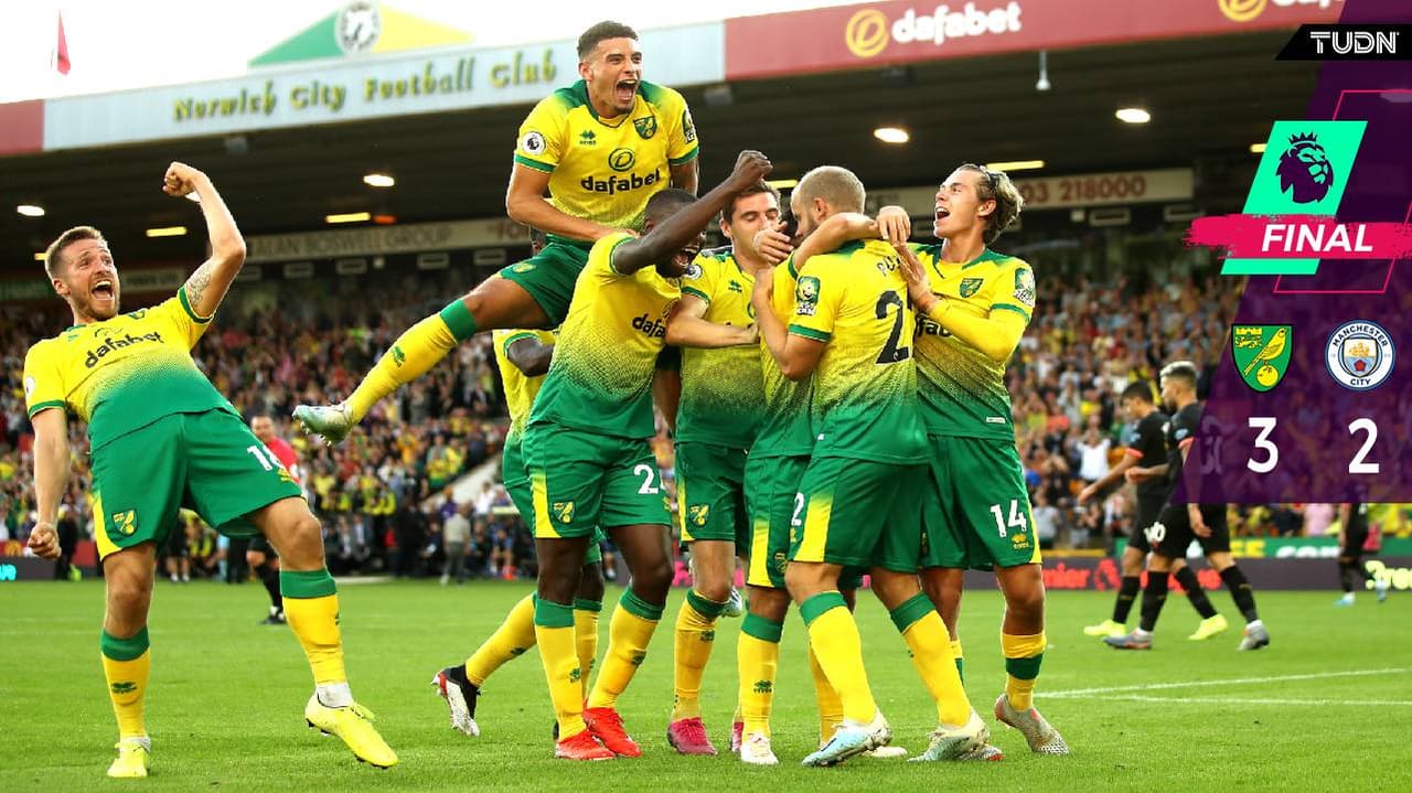 Norwich con la sorpresa de la semana: venció al Man. City