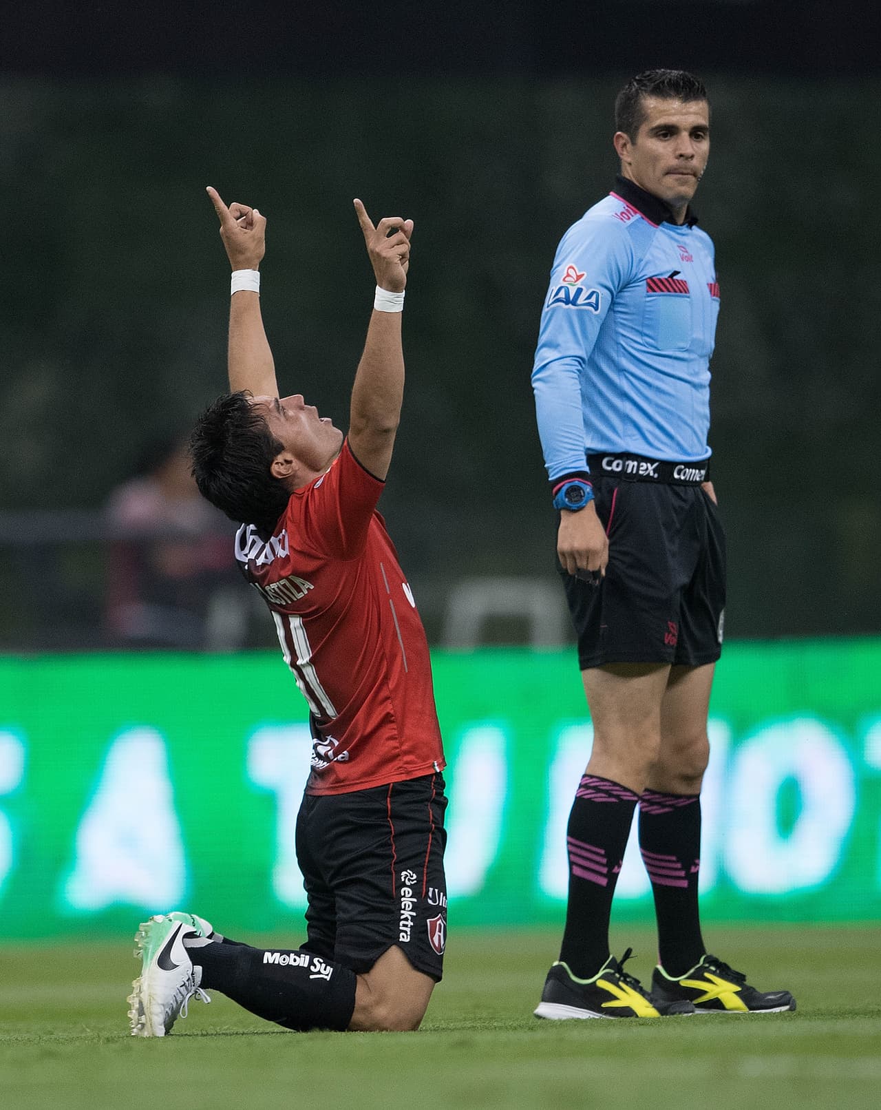 Al minuto 15, Matías Alustiza marcó el segundo para los Rojinegros. Antes de este encuentro, América no había recibido gol de local en todo el torneo.